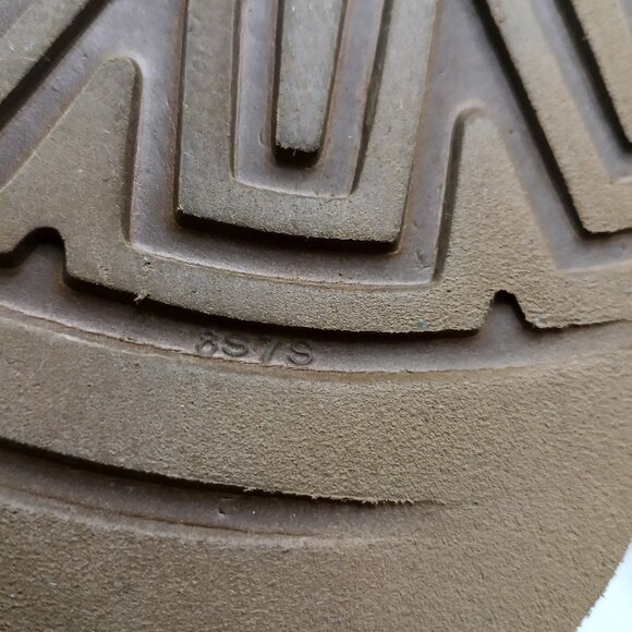 UGG Women's Brown Singature Suede Sheepskin Winter Boots Size 8 - Picture 7 of 8